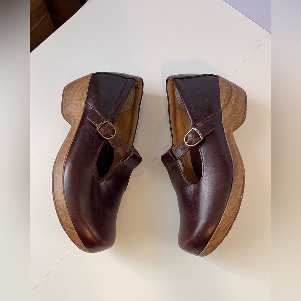 4EurSole 4Ever Mary Jane Mahogany Comfort T Strap Shoe 7M - Picture 8 of 16